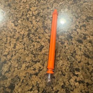 New Parafarnalia Orange Rolling Pin with Silver Accents.  Made in Italy